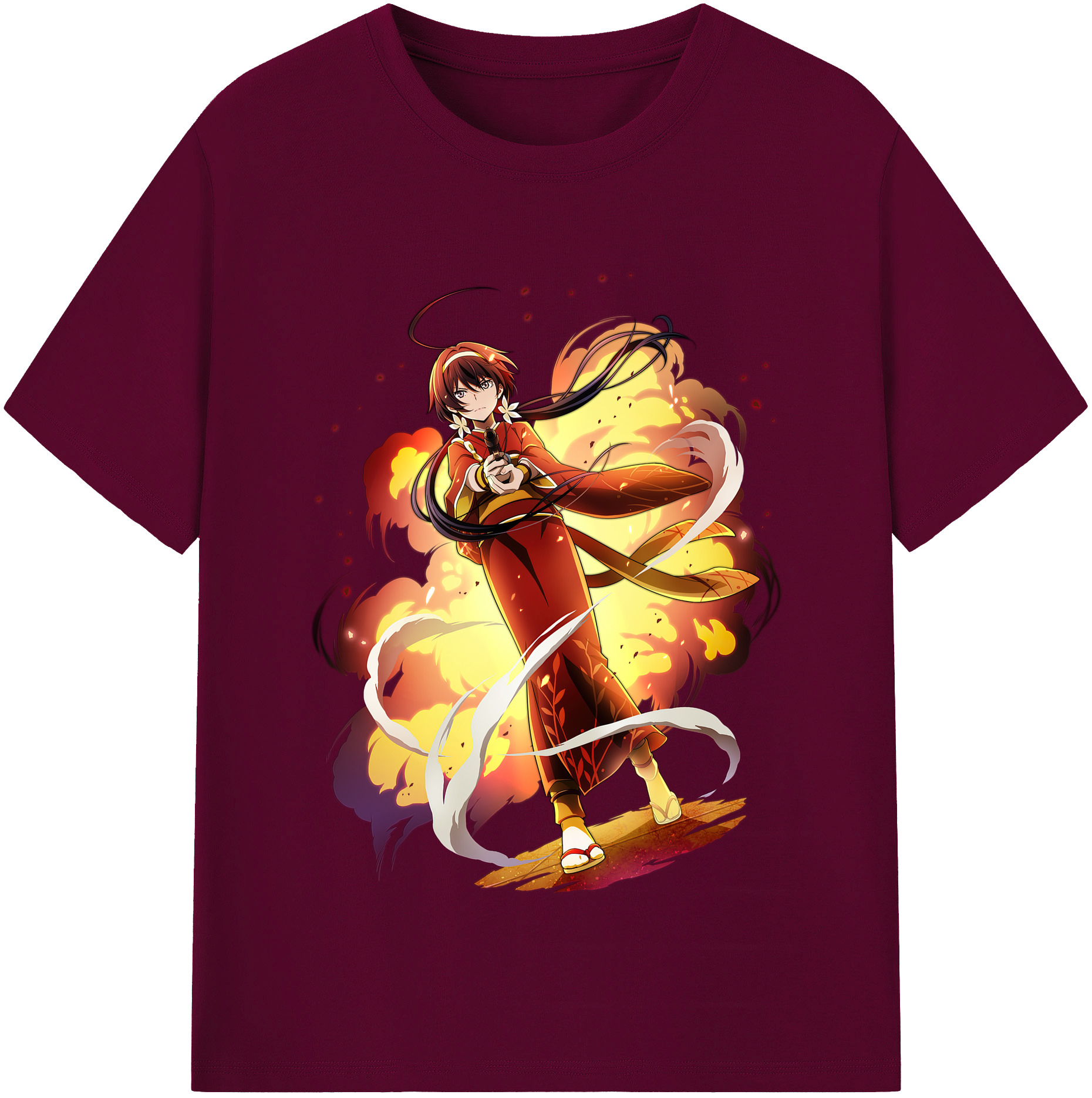 （画像用） 文豪ストレイドッグス Bungo Stray Dogs レディースカジュアルプリントTシャツ（綿100％）